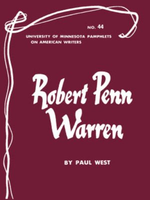 cover image of Robert Penn Warren--American Writers 44